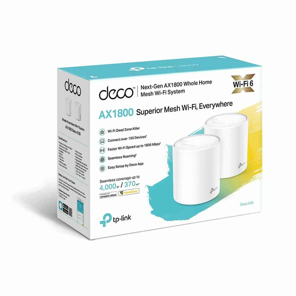 (image for) tp-link Deco X20 AX1800 WiFi 6 Mesh Kit (Twin Pack)